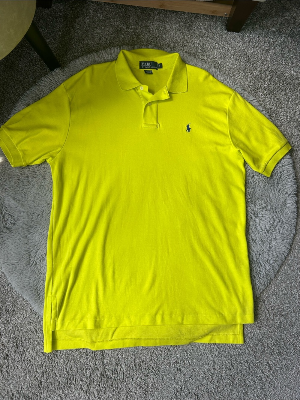 ✨Polo by Ralph Lauren Neon Yellow Men’s Classic Fit Polo Shirt